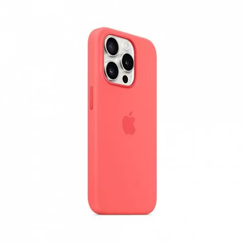Чехол силиконовый MagSafe iPhone 15 Pro, гуава