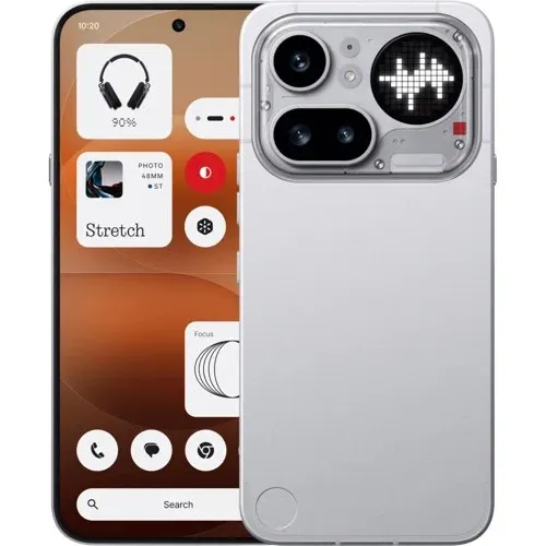Смартфон Nothing Phone 4a Pro 12/256 ГБ, серебристый