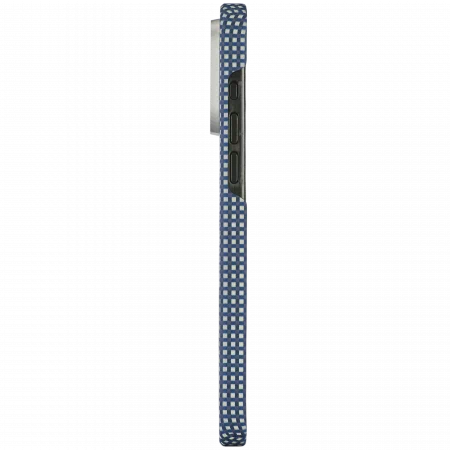 Чехол Pitaka Fusion Weaving MagEZ Case 5 для iPhone 15 Pro, голубой
