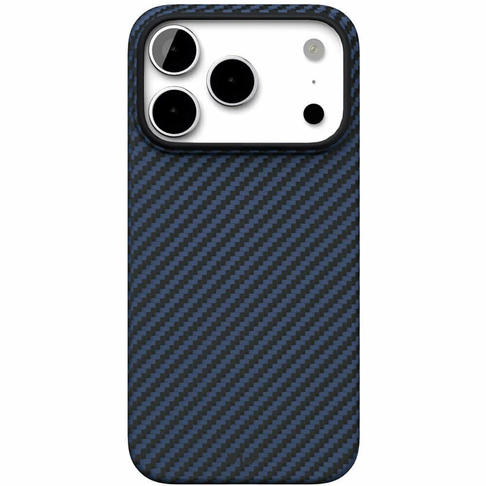 Чехол защитный "vlp"  Kevlar Case с MagSafe для iPhone 17 Pro, синий
